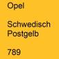 Preview: Opel, Schwedisch Postgelb, 789.